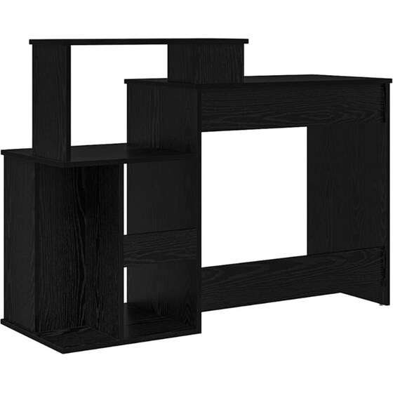 Γραφείο VidaXL από Επεξεργασμένο Ξύλο 120,5x44x88,5 cm - Μαύρη Οξιά image 5