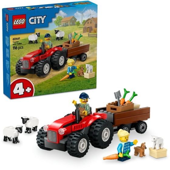 LEGO® City Red Farm Tractor with Trailer & Sheep (60461) image 2