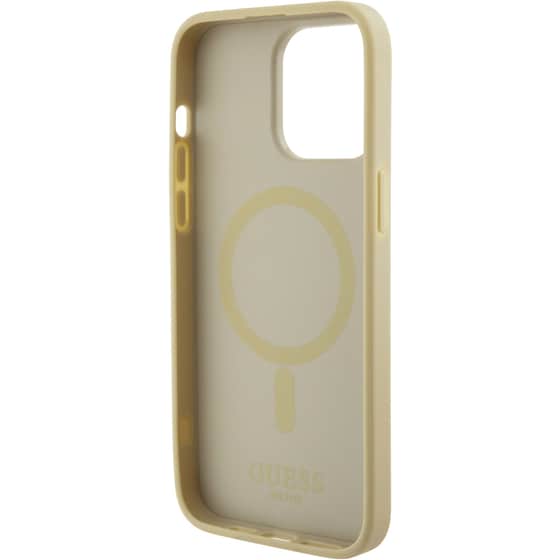 Θήκη Apple iPhone 15 Pro Max - Guess Saffiano Hard Case - Μπεζ image 2
