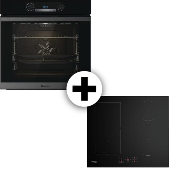 HISENSE HI6431BF Z& BSA65226AB 77 Lt Μαύρο Εντοιχιζόμενος Σετ Φούρνος και Εστία image 0