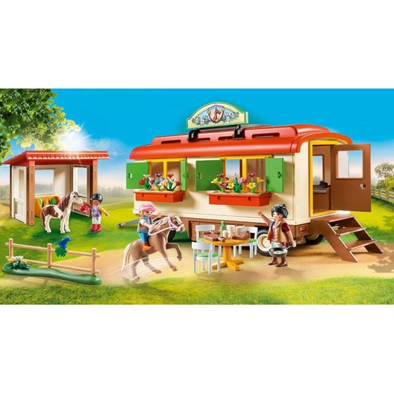 PLAYMOBIL Κατασκήνωση με τροχόσπιτο και πόνυ (70510) image 1