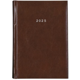 Ημερολόγιο Ημερήσιο 2025 Next Prestige 12M 12x17 cm Καφέ Σκούρο