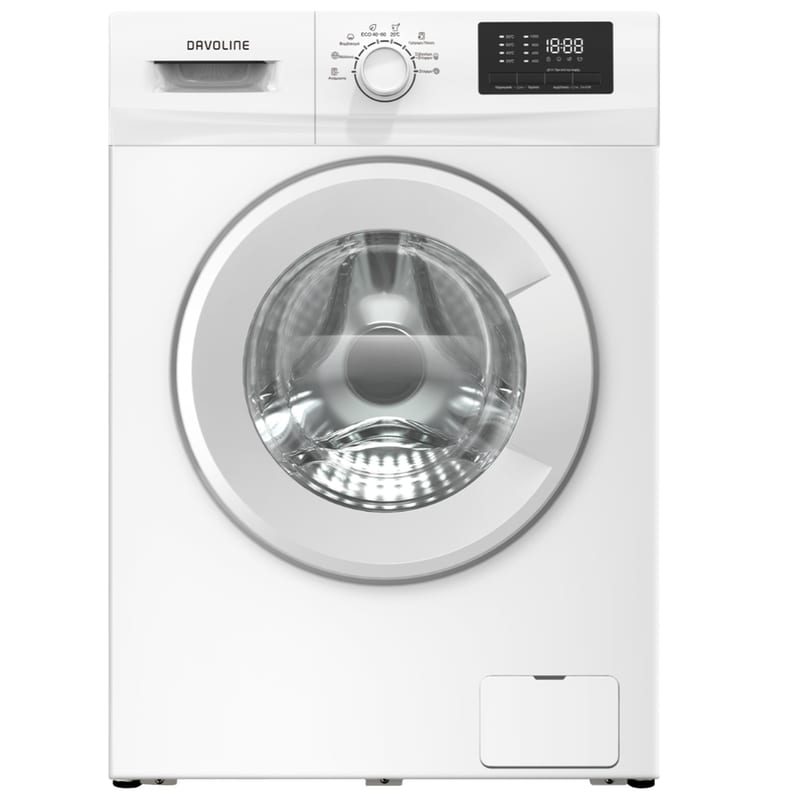 Πλυντήριο Ρούχων DAVOLINE N06FD 6 kg 1.000 Στροφές – Λευκό
