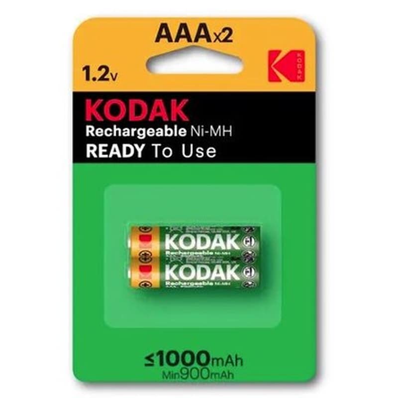 Kodak Επαναφορτιζόμενες Μπαταρίες AAA NiMH 1000mAh 1.2 V 2 τεμάχια