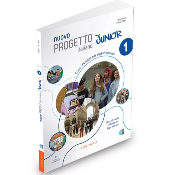 Nuovo Progetto italiano Junior 1: Libro di classe e Quaderno degli esercizi image 0