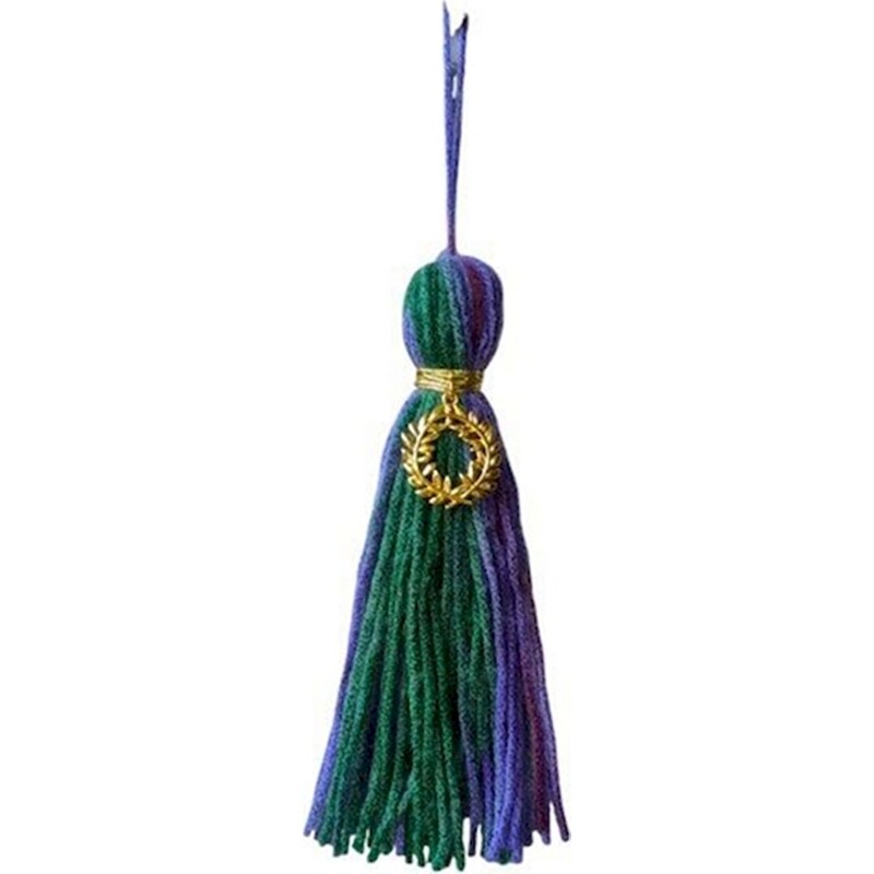 FEELBOHO Κρεμαστό Χριστουγεννιάτικο Γούρι Feelboho Χειροποίητο Φούντα - Στεφάνι