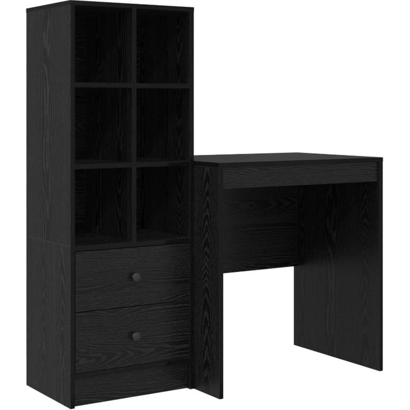 Γραφείο VidaXL 115,5x50x127 cm - Μαύρη Οξιά (2 τεμ.)