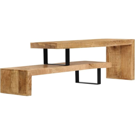 Έπιπλο Τηλεόρασης VidaXL από Ξύλο 120x30x40cm - Μαύρο/Καφέ image 3