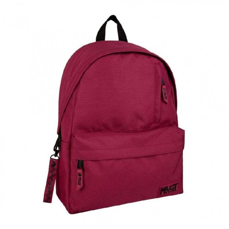 Τσάντα Πλάτης Must Team Monochrome Classic Μπορντό με Μαύρο