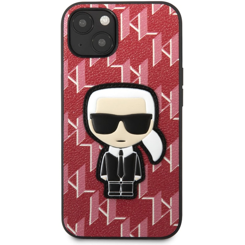 KARL LAGERFELD Θήκη Apple iPhone 13 - Karl Lagerfeld Monogram Ikonik Patch Case - Red