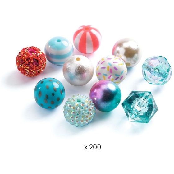 Djeco Κατασκευή Κοσμημάτων Με Διάφορες Χάντρες "Ασημί" image 2