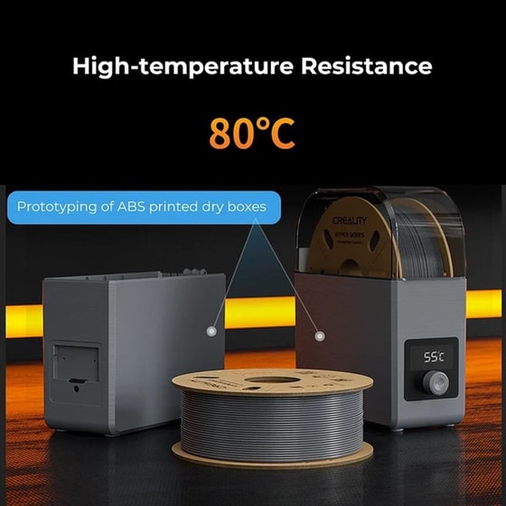 CREALITY Νήμα 3D Εκτυπωτή HYPER ABS 1kg 1.75mm - Γκρι image 5