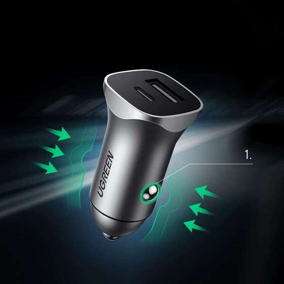 Αντάπτορας Φόρτισης UGREEN 18W PD+USB QC3.0 image 12