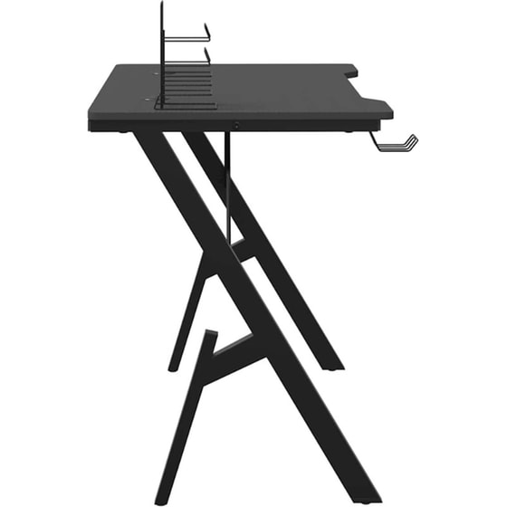 Γραφείο Gaming VidaXL με Πόδια σε Σχήμα Y 90x60x75 cm - Μαύρο image 3