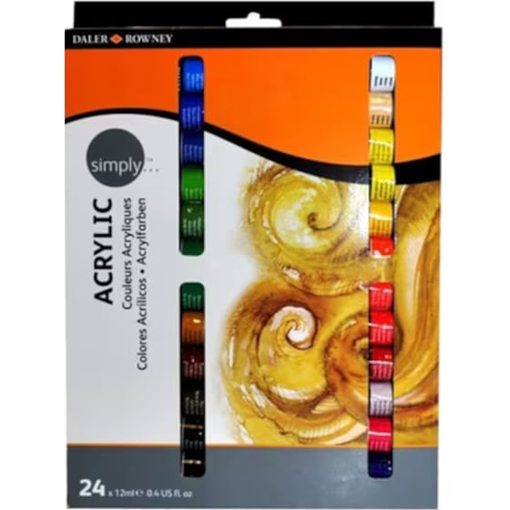 Χρώματα Ακρυλικά Daler Rowney 12Ml 24 Τεμάχια image 0