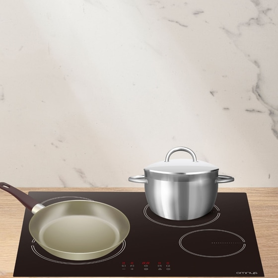 OMNYS CH641TFB & BINBL-75 78 Lt Inox Εντοιχιζόμενος Σετ Φούρνος και Εστία image 5