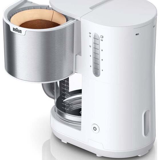 BRAUN KF-1500-WH 1000W 1.25L Καφετιέρα Φίλτρου image 2