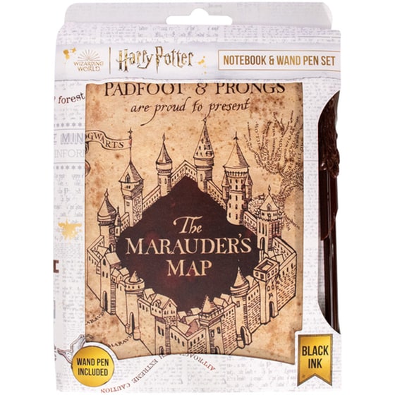 Σημειωματάριο Blue Sky Studios και Στυλό Ραβδί Χάρτης Harry Potter Α5 image 0