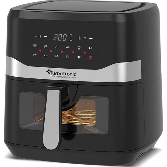 TURBOTRONIC TT-AF7W με Αποσπώμενο Κάδο 1600 W 7.5 L Μαύρο Φριτέζα Αέρος image 1