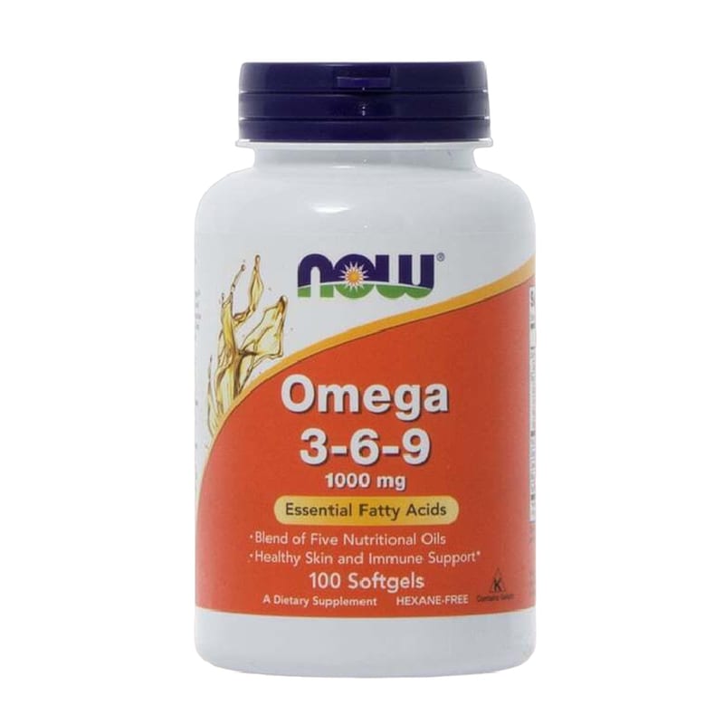 Λιπαρά Οξέα Now Omega 3-6-9 1000mg - 100 κάψουλες