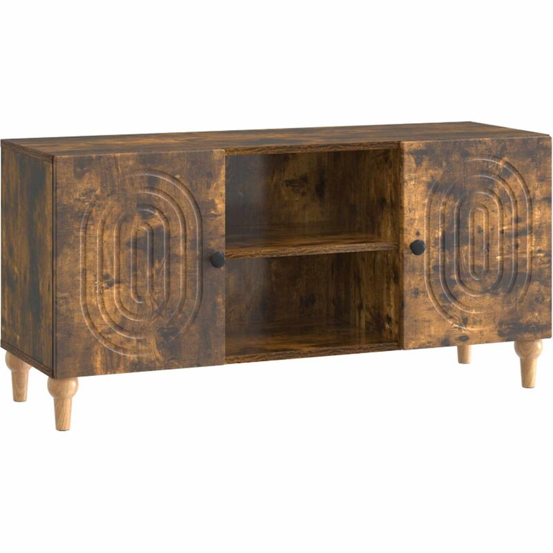 Έπιπλο Τηλεόρασης VidaXL 102x34.5x50 cm - Καπνισμένο Ξύλο Δρυός