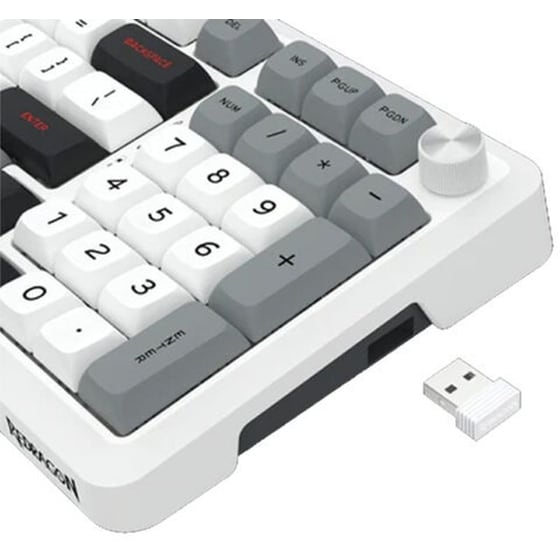 Redragon K688GB Gaming Μηχανικό Ασύρματο Bluetooth Πληκτρολόγιο RGB Λευκό (US) image 3