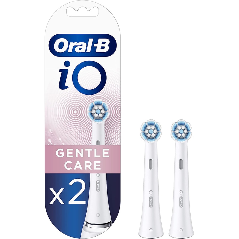 ORAL-B Ανταλλακτικές Κεφαλές ORAL-B iO GENTLE CARE 2 Τμχ για Ηλεκτρική Οδοντόβουρτσα Λευκό