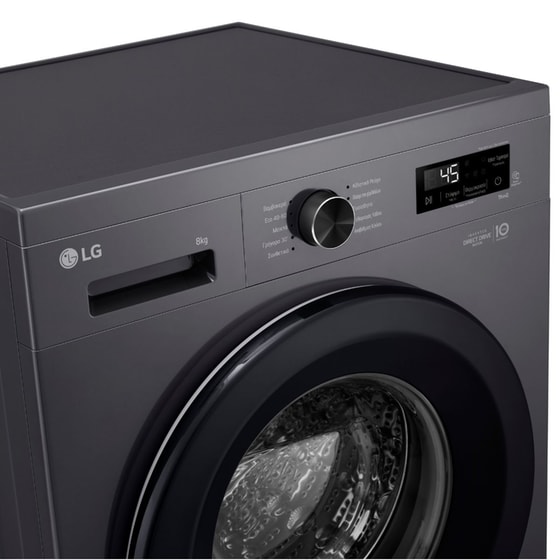 LG F4X1008NMK 8 kg 1.400 Στροφές Ανθρακί με Wi-Fi Πλυντήριο Ρούχων image 5