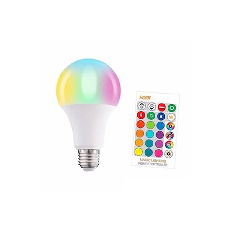Λάμπα Led - Rgb Με Χειριστήριο - E27 - 3w - 313540