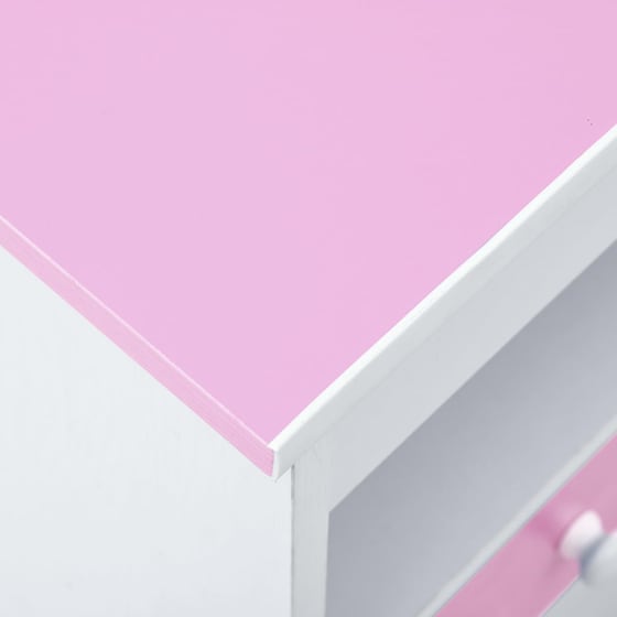 Γραφείο Σχεδίασης VidaXL από Μοριοσανίδα 110x55cm - Λευκό/Ροζ image 8