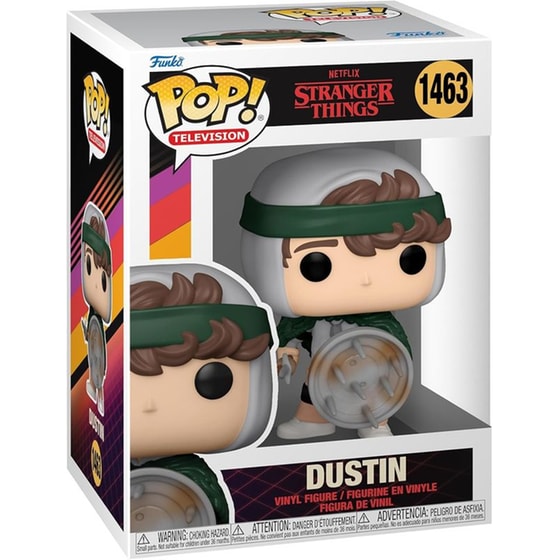 Funko Pop! Television - Stranger Things - Hunter Dustin (with Shield) #1463 image 2
