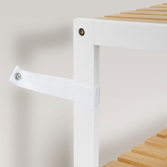 Ραφιέρα Songmics Bcb33wn από Bamboo/Μέταλλο 60x26x66cm - Καφέ/Λευκό image 4
