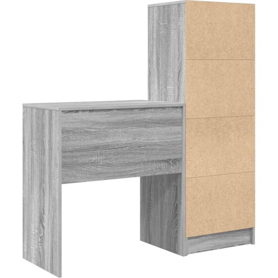 Γραφείο VidaXL 115,5x40x127 cm - Γκρι Sonoma (2 τεμ.) image 5