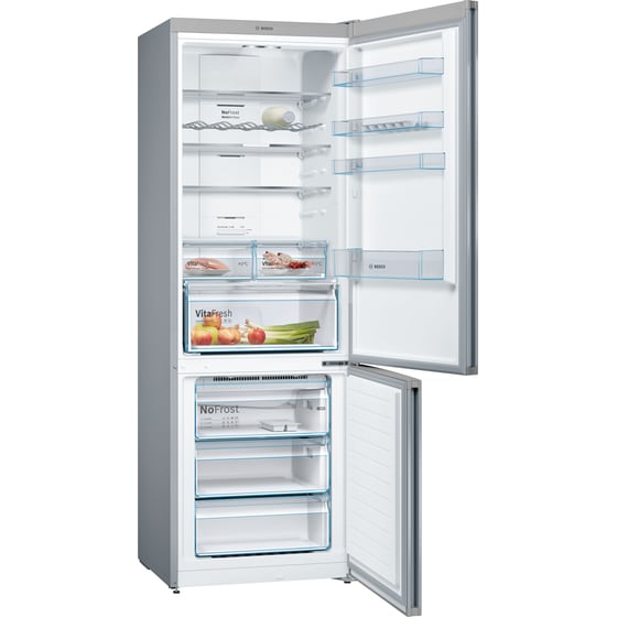 BOSCH KGN49XIEA Full No Frost 438 Lt Brushed Steel Antifinger Ψυγειοκαταψύκτης image 2