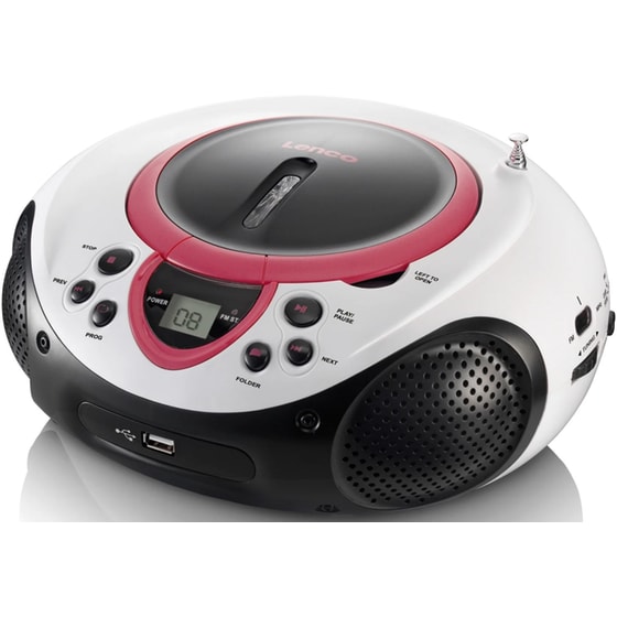 Φορητό Radio/CD Lenco SCD-38 - Ροζ image 1