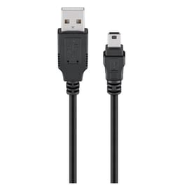 Goobay Καλώδιο Usb Σε Usb Mini 50768, Copper, 480mbps, 5v, 3m, Μαύρο