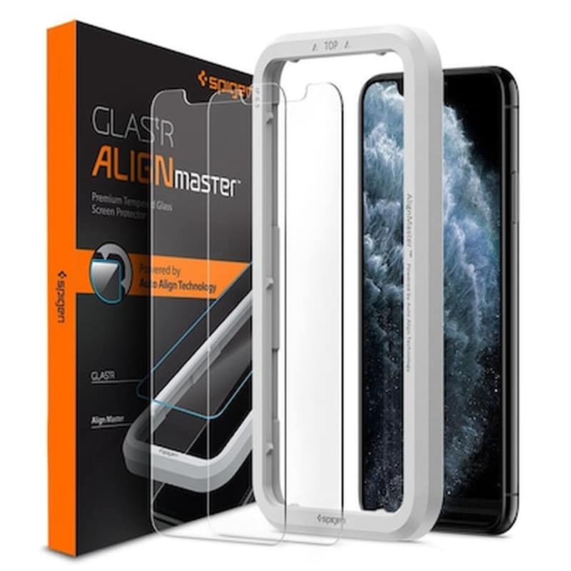 Προστατευτικό οθόνης Apple iPhone 11 - Spigen Alm Glas.tr Slim Tempered Glass 2pcs