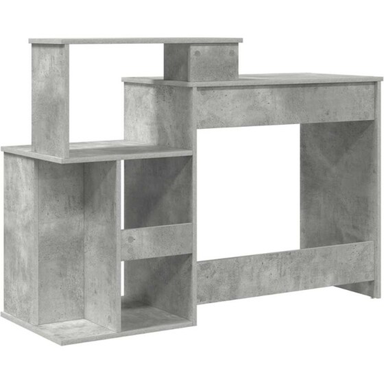 Γραφείο VidaXL από Επεξεργασμένο Ξύλο 120,5x44x88,5 cm - Γκρι Σκυροδέματος image 5