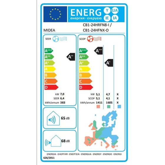 MIDEA Breezeless E Κλιματιστικό Inverter 24.000 BTU A++/A+++ image 10