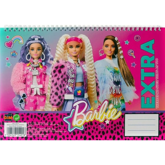 Μπλοκ Ζωγραφικής GIM Barbie Α4 30 Φύλλων image 0