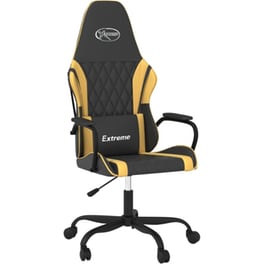Καρέκλα Gaming VIDAXL 345535 από Τεχνητό Δέρμα - Μαύρη