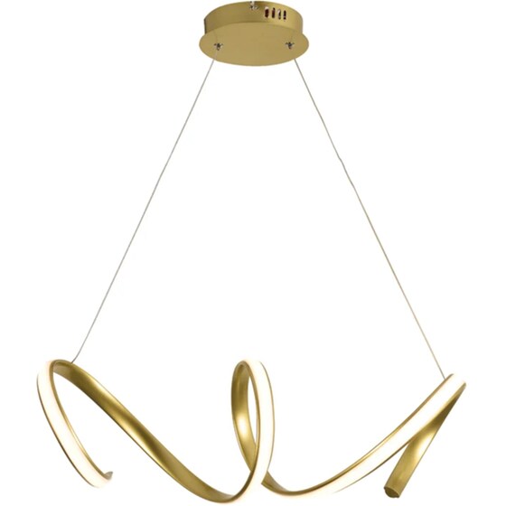 Φωτιστικό Οροφής Aca Decor Cleo LED 3000K Αλουμίνιο 22x24cm - Χρυσό image 0