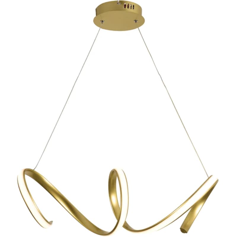 ACA DECOR Φωτιστικό Οροφής Aca Decor Cleo LED 3000K Αλουμίνιο 22x24cm - Χρυσό