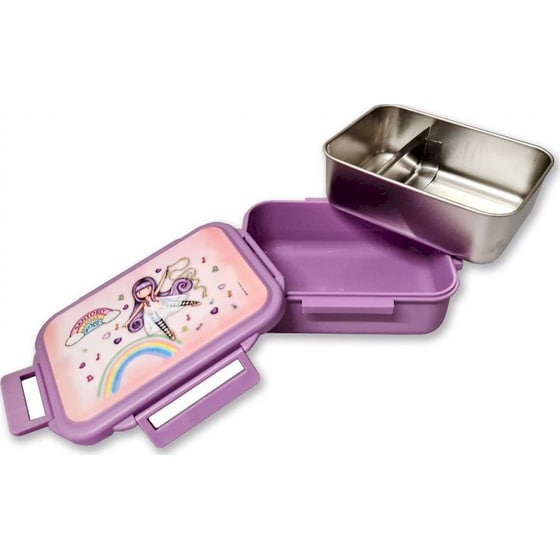 Ανοξείδωτο Φαγητοδοχείο Graffiti Santoro Gorjuss London Lila image 1