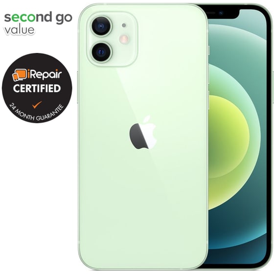 Μεταχειρισμένο Apple iPhone 12 Mini 64GB Green second go value Certified by iRepair image 4