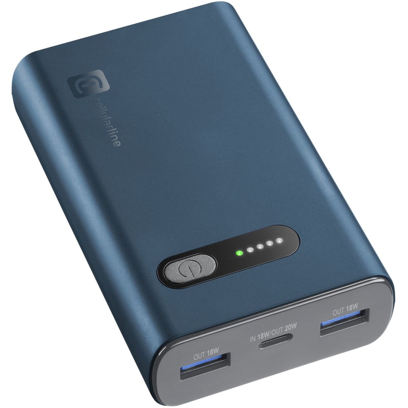 CELLULAR LINE Powerbank Cellular Line 10.000 mAh 20W - Μπλε