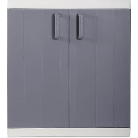 Ντουλάπα Toomax Δίφυλλη Πλαστική 89x54x96cm - Γκρι/Ανθρακί image 1