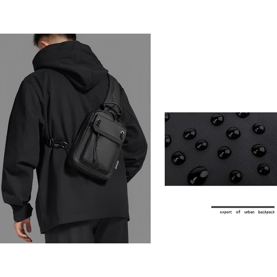 Τσαντάκι Ώμου Crossbody Arctic Hunter XΒ00526 με Θήκη Tablet 3lt - Μαύρο image 4