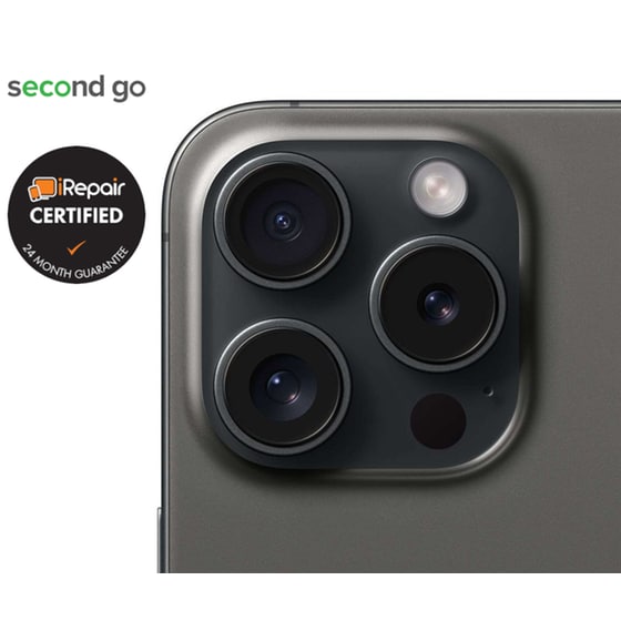 Μεταχειρισμένο Apple iPhone 15 Pro Max 256GB Black Titanium second go Certified by iRepair image 4