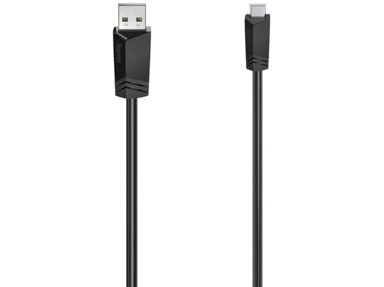 HAMA Καλώδιο Hama USB-A Male σε mini USB-A Male - 1.5m